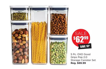 Kitchen Stuff Plus 5 pc. oxo good grips pop 2.0 storage canister set offer