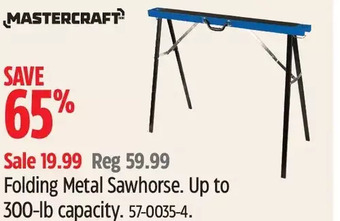 Canadian Tire Folding metal sawhorse offer