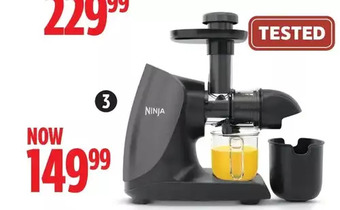 Canadian Tire Ninja cold-press juicer pro offer