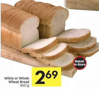 Foodland White or whole wheat bread offer