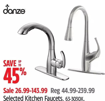 Canadian Tire Danze kitchen faucets offer