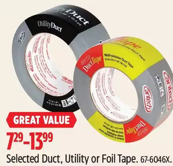 Canadian Tire Duct, utility or foil tape offer