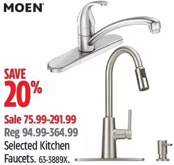 Canadian Tire Moen kitchen faucets offer