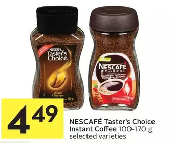 Foodland Nescafé taster's choice instant coffee offer