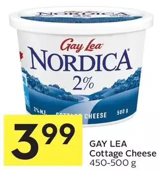 Foodland Gay lea cottage cheese offer