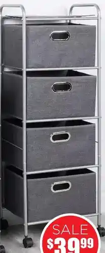 Kitchen Stuff Plus Rollstor storage cart 4 drawer offer