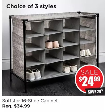 Kitchen Stuff Plus Softstor 16-shoe cabinet offer