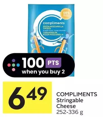 Foodland Compliments stringable cheese offer