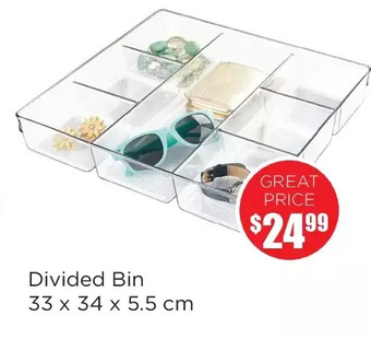 Kitchen Stuff Plus Divided bin offer