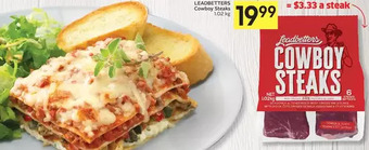 Foodland Leadbetters cowboy steaks offer