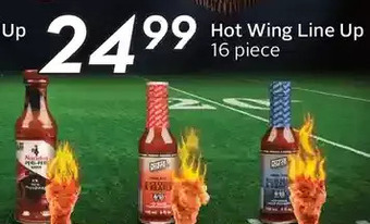 Sobeys Hot wing line up 16 piece offer