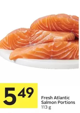 Foodland Fresh atlantic salmon portions offer