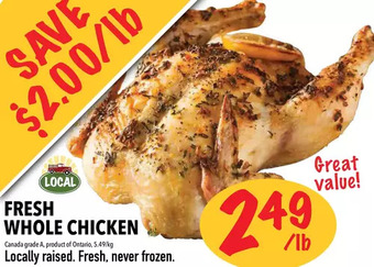 Farm Boy Fresh whole chicken offer