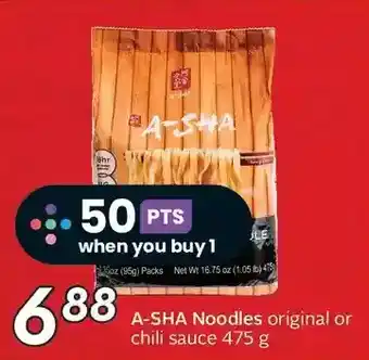 Sobeys A-sha noodles or chili sauce offer
