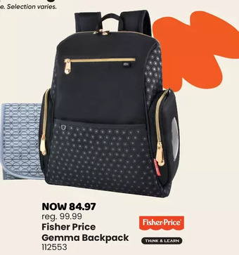 Babies 'R' Us Fisher price diaper bag backpack gemma offer