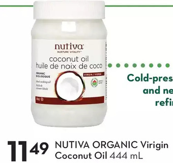 Sobeys Nutiva organic virgin coconut oil offer
