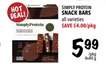 Farm Boy Simply protein snack bars offer