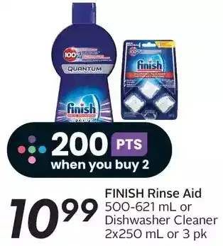Sobeys Finish rinse aid or dishwasher cleaner offer