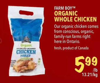 Farm Boy Farm boy organic whole chicken offer