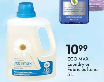 Sobeys Eco max laundry or fabric softener offer