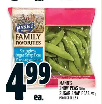 Metro Mann's snow peas | sugar snap peas offer
