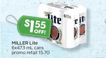Sobeys Urban Fresh Miller lite offer