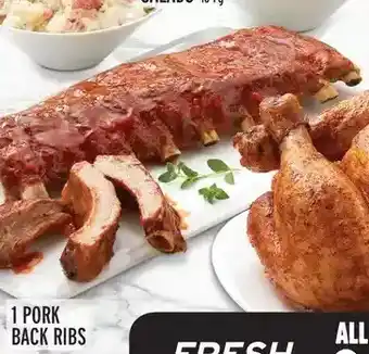 Metro Family meal deal. 1 pork back ribs offer