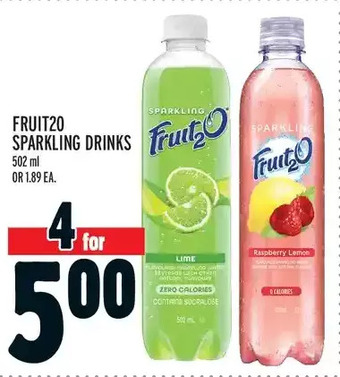 Metro Fruit2o sparkling drinks offer