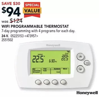 RONA Honeywell wifi programmable thermostat offer