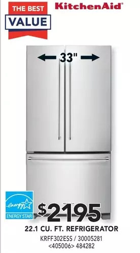 RONA Kitchenaid 22.1 cu. ft. refrigerator offer
