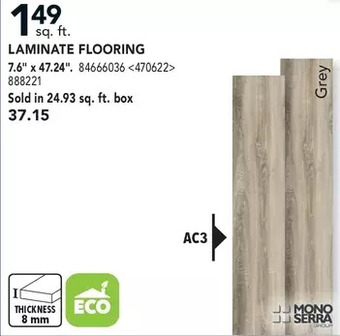 RONA Mono serra laminate flooring offer