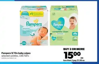 Real Canadian Superstore Pampers 9/10x baby wipes, 336-720's offer