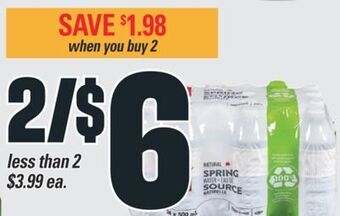 Independent Grocer Pc® natural spring water, 24x500 ml offer