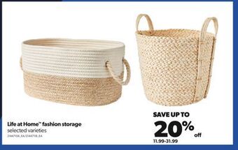 Real Canadian Superstore Life at home™ fashion storage offer
