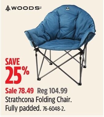 Canadian Tire Woods strathcona folding chair offer