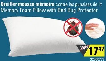Sushi Shop Memory foam pillow with bed bug protector offer