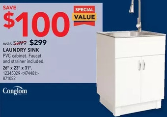 RONA Conglom laundry sink offer