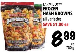 Farm Boy Farm boy™ frozen hash browns offer
