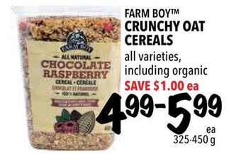 Farm Boy Farm boy™ crunchy oat cereals offer