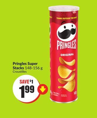 Chalo FreshCo Pringles super stacks 148-156 g offer
