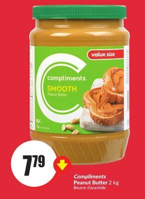 Chalo FreshCo Compliments peanut butter 2 kg offer