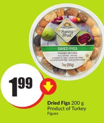 Chalo FreshCo Dried figs 200 g product of turkey offer