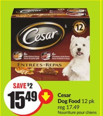 Chalo FreshCo Cesar dog food 12 pk offer