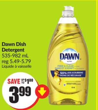 Chalo FreshCo Dawn dish detergent 535-982 ml offer
