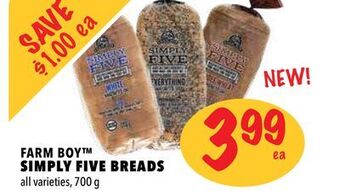 Farm Boy Farm boy™ simply five breads offer