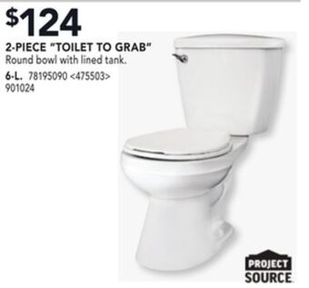 RONA Project source 2-piece "toilet to grab" offer