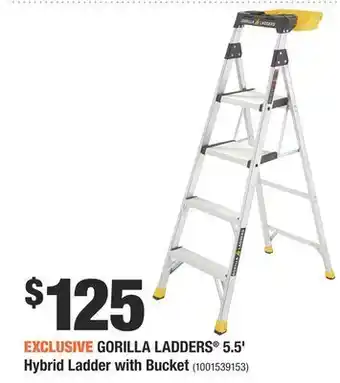 Home Depot Gorilla ladders® hybrid ladder with bucket offer