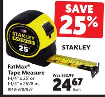 Home Hardware Fatmax® tape measure offer