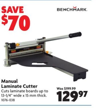 Home Hardware Manual laminate cutter offer