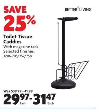 Home Hardware Toilet tissue caddies offer